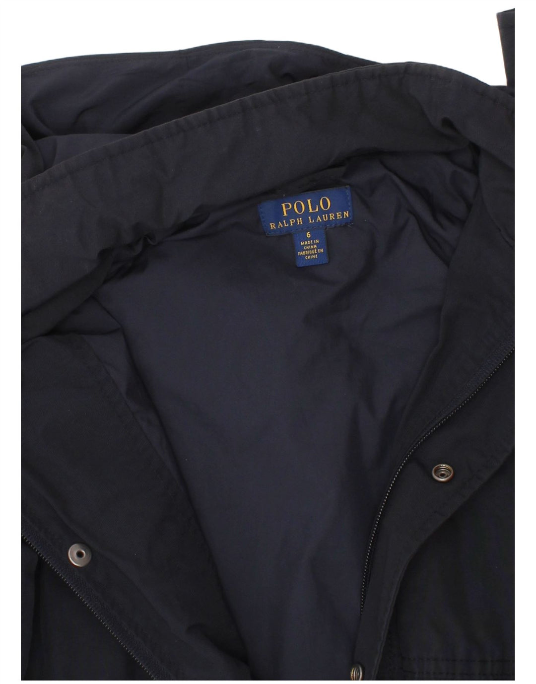 Kurtka wiatrówka chłopięca Polo Ralph Lauren z kapturem, 5-6 lat, granatowa