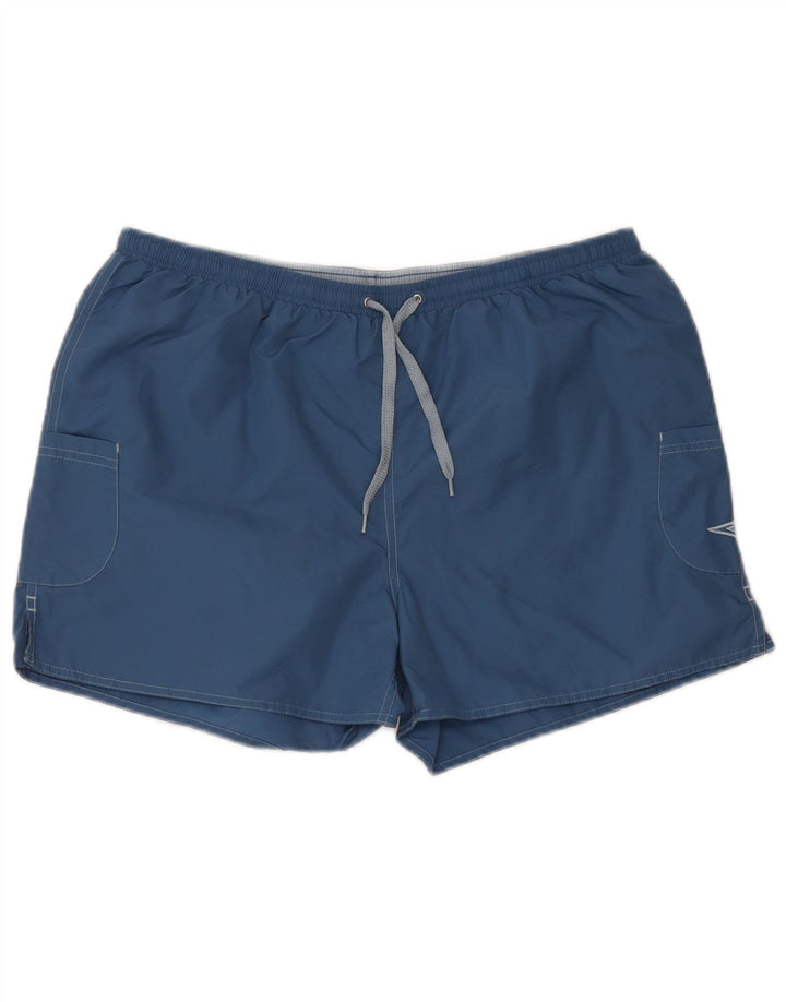 Męskie spodenki sportowe Umbro, duże, niebieskie, nylonowe