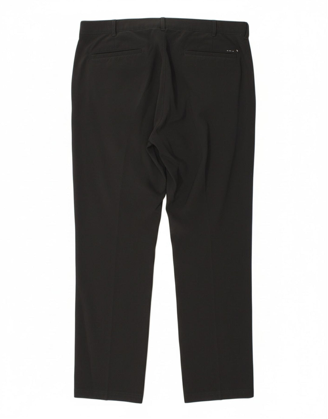 IZOD Mens Straight Chino Trousers W36 L32 Black Polyester