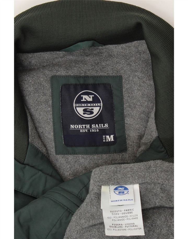 Męska kurtka bomber North Sails UK 38, średni zielony nylon