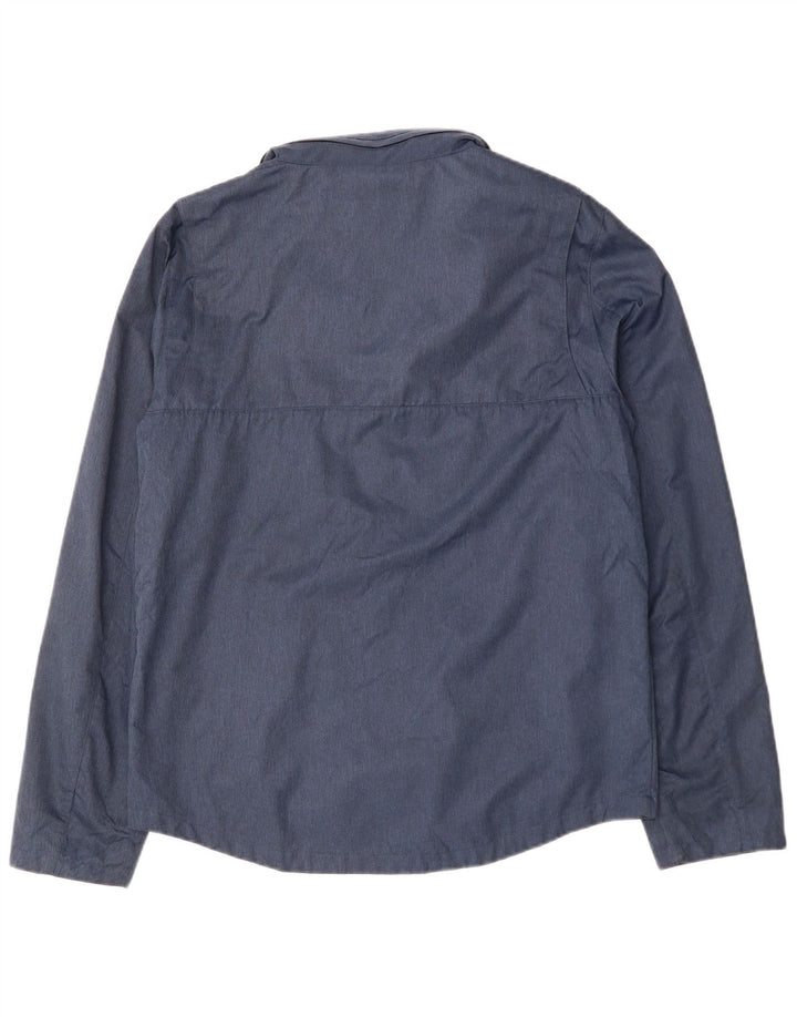 Męska kurtka wiatrówka z kapturem JACK WILLS UK 40, duża granatowa, poliamidowa