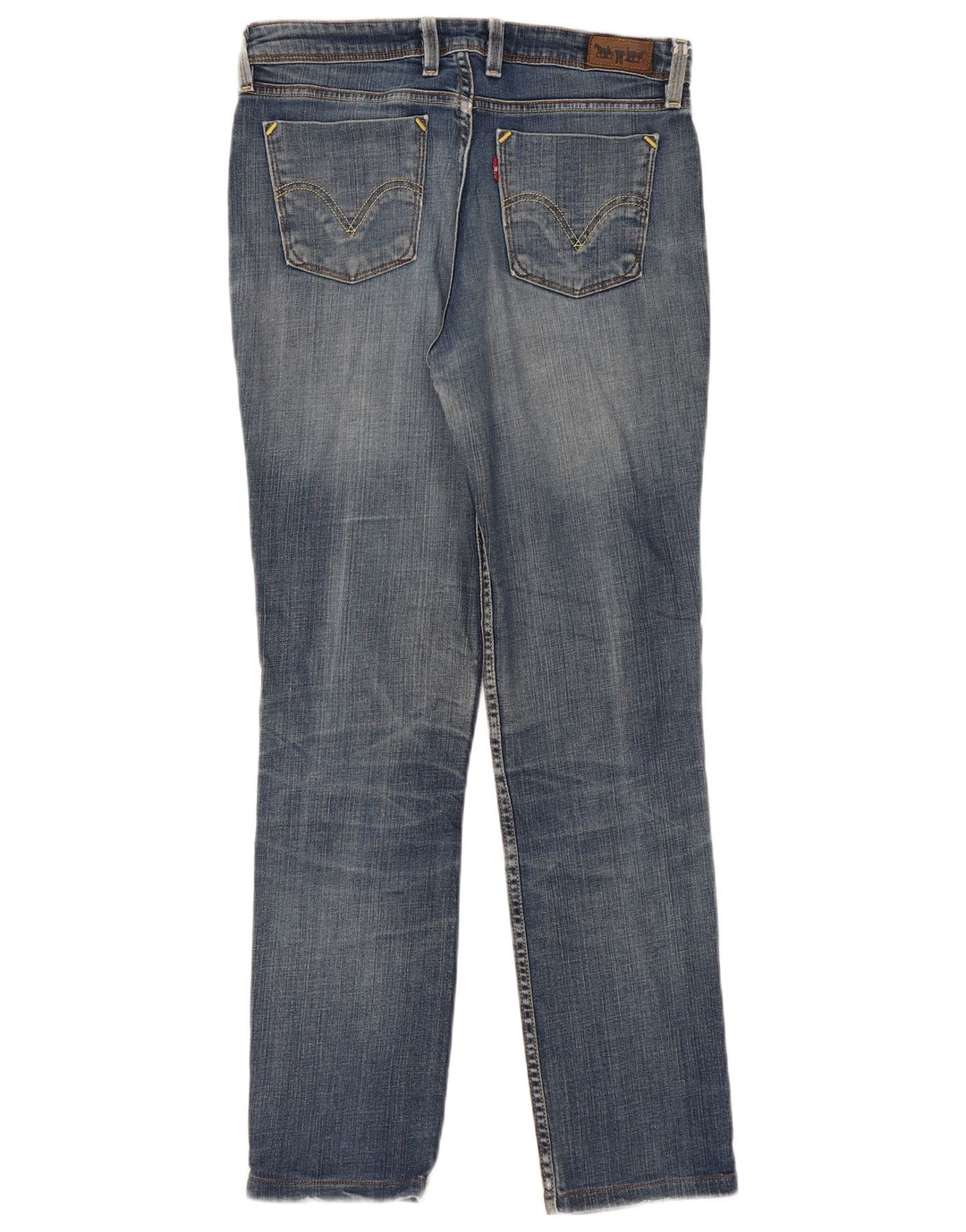 Damskie jeansy Levi's 627 Straight W32 L30 Niebieskie
