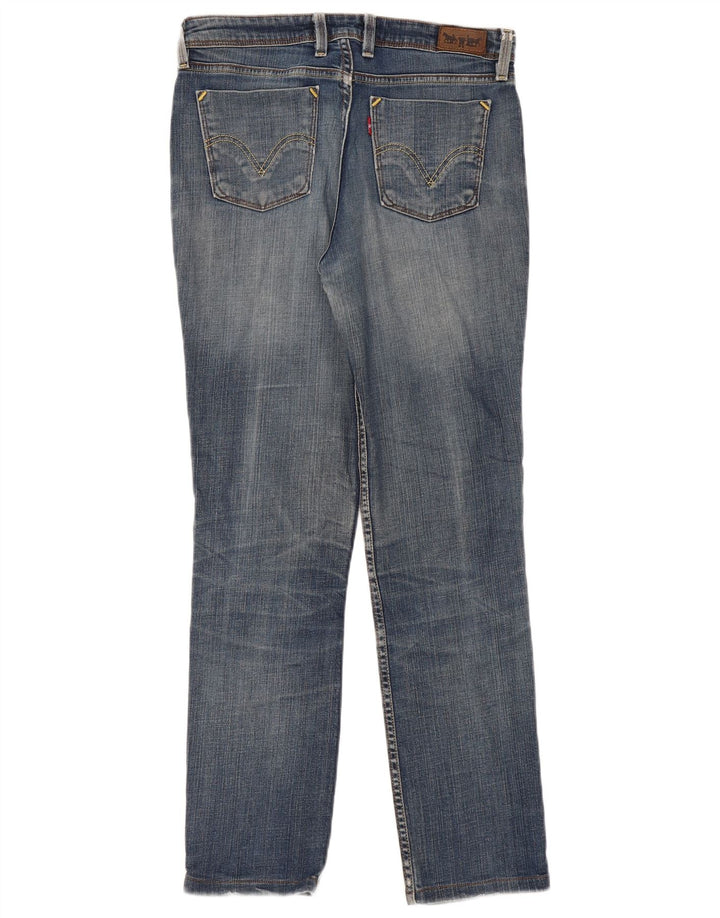Damskie jeansy Levi's 627 Straight W32 L30 Niebieskie