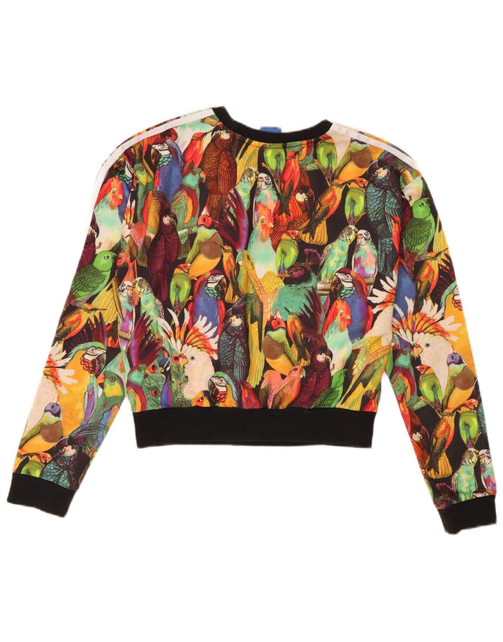 Damska bluza oversize Adidas UK 6 XS wielokolorowa tropikalna