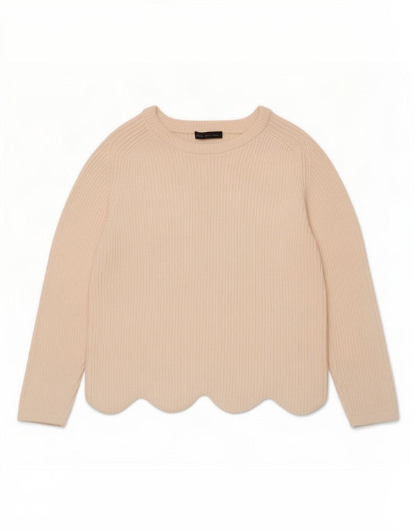 Marks & Spencer Damski sweter z dekoltem w łódkę UK 20 2XL Off White Cotton