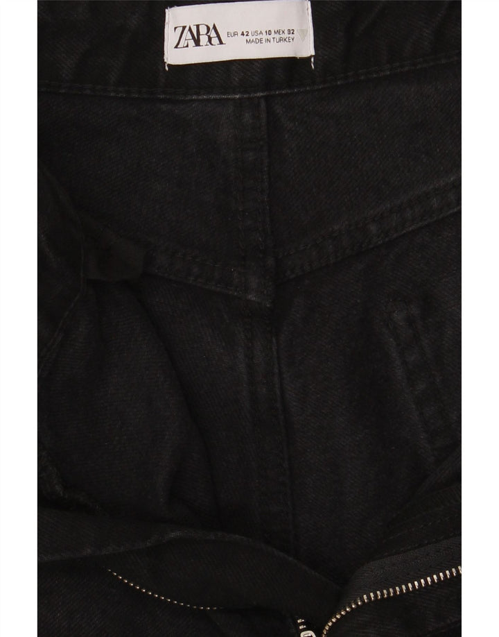 Luźne jeansy damskie Zara EU 42 Large W32 L28 Black