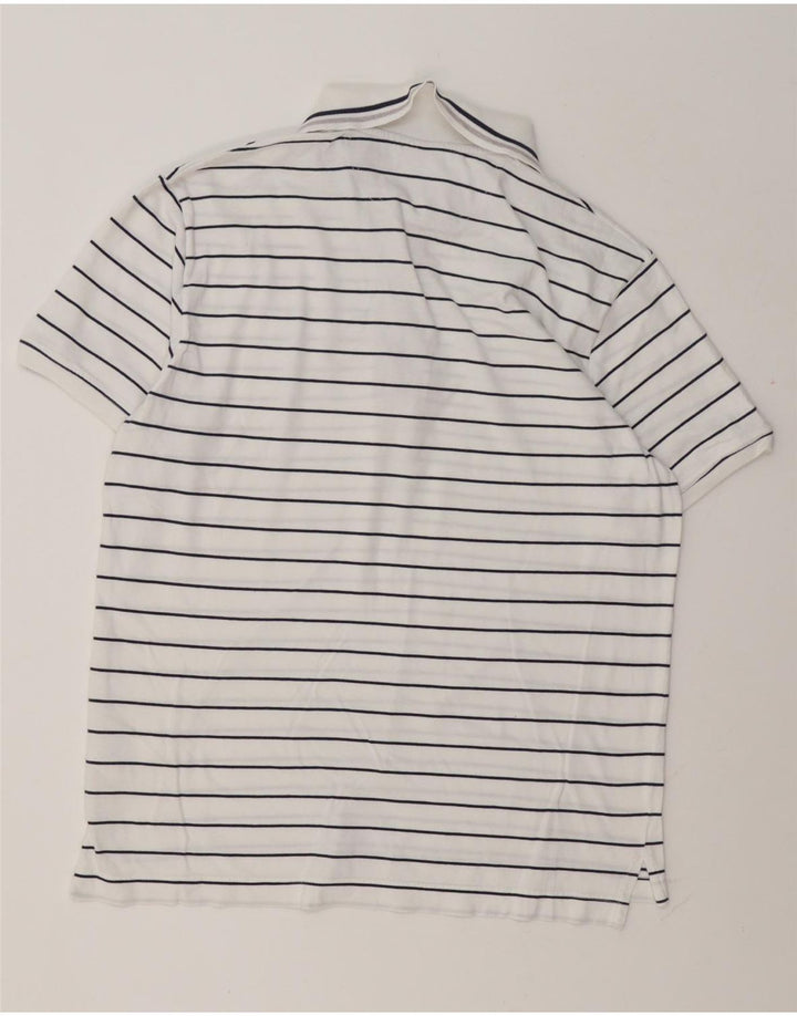 Męska koszulka polo Adidas UK 40/42 Średnia biała bawełna