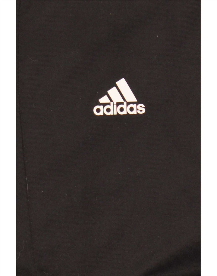 Męskie spodnie dresowe Adidas, duże, czarne, z blokami kolorów