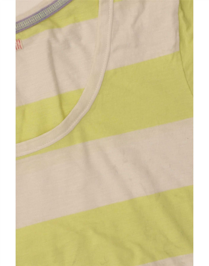 T-shirt damski White Stuff Top UK 10 w małe, wielokolorowe paski