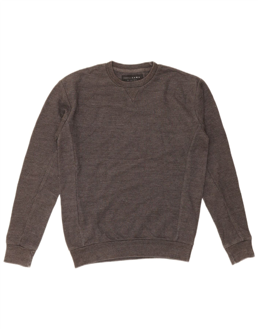 Męski sweter ZARA, mały, szary, bawełniany
