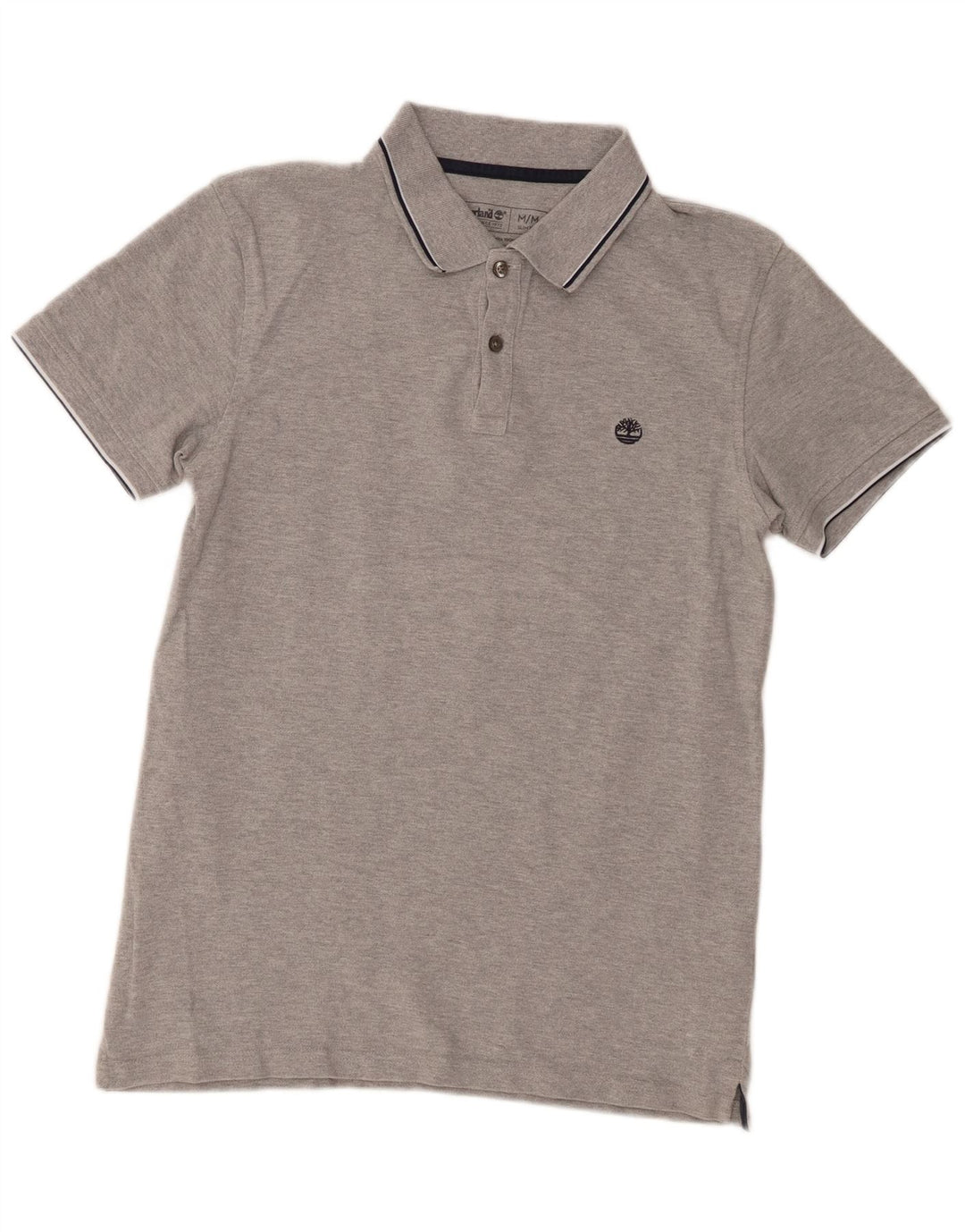 Męska koszulka polo Timberland Slim Fit, średnioszara, bawełniana