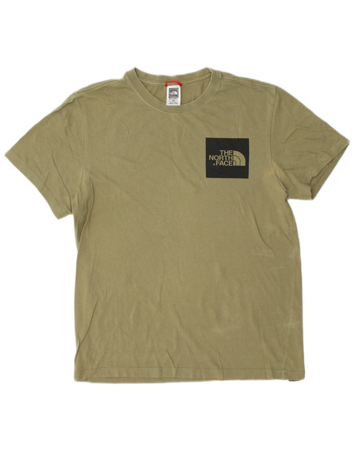 T-shirt męski THE NORTH FACE, bawełniany, średni khaki