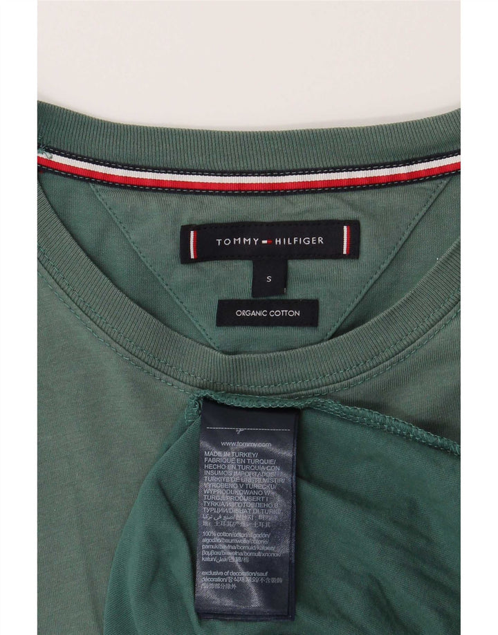 T-shirt męski Tommy Hilfiger Top, mały, zielony, bawełniany