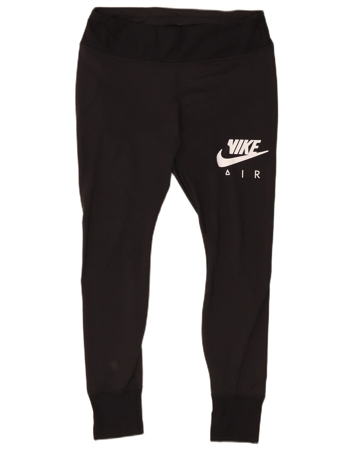 Damskie legginsy Nike Graphic UK 14, duże, czarne, poliestrowe