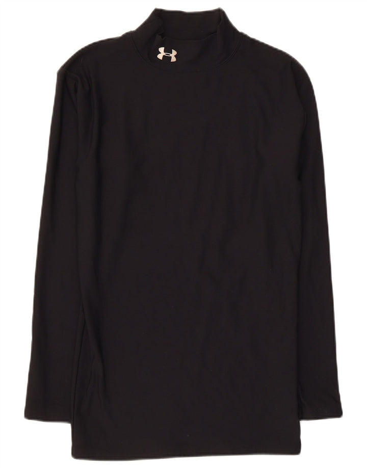 Damski top z długim rękawem Under Armour UK 10, mały, czarny nylon