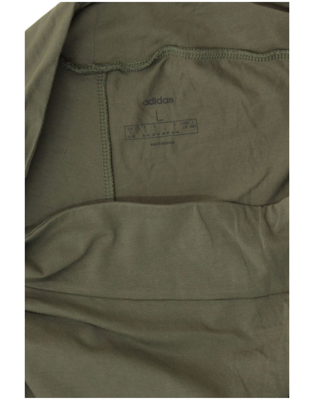 ADIDAS Womens Graphic Leggings UK 16/18 Large  Khaki
