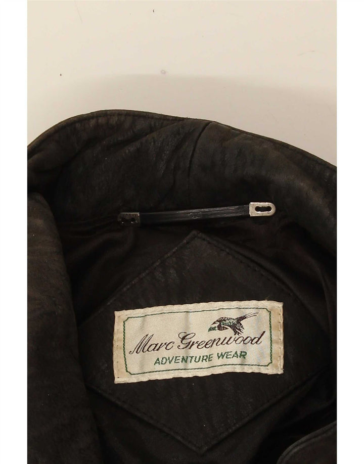 Vintage damska kurtka skórzana UK 18 XL czarna
