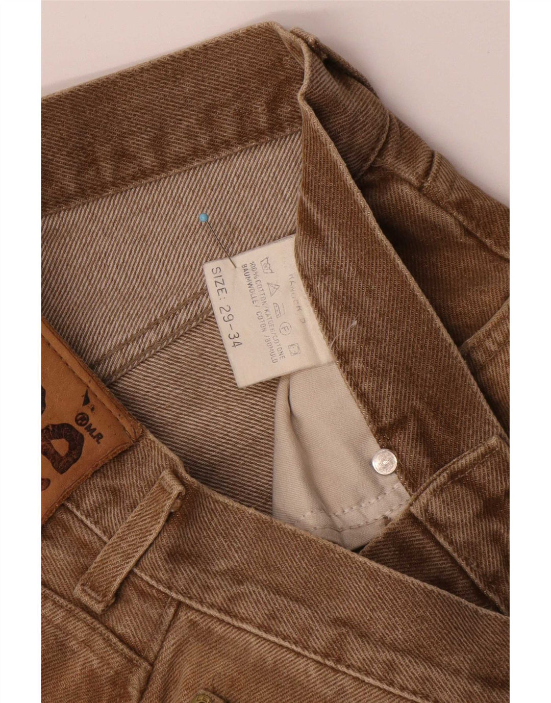 Damskie jeansy Lee Straight W29 L28 Beżowa bawełna