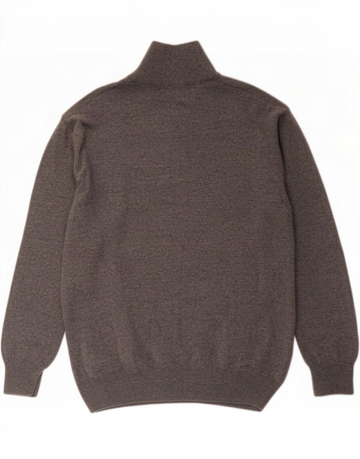 Męski sweter Kappa z zamkiem błyskawicznym 2XL Szara wełna owcza
