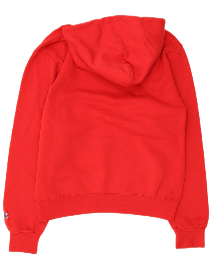 Męski sweter z kapturem Champion Graphic, mały, czerwony, bawełniany