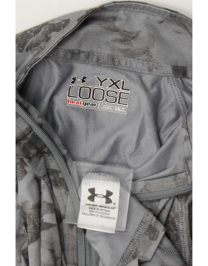 Dres chłopięcy Under Armour z zamkiem błyskawicznym, 13-14 lat, XL, szary