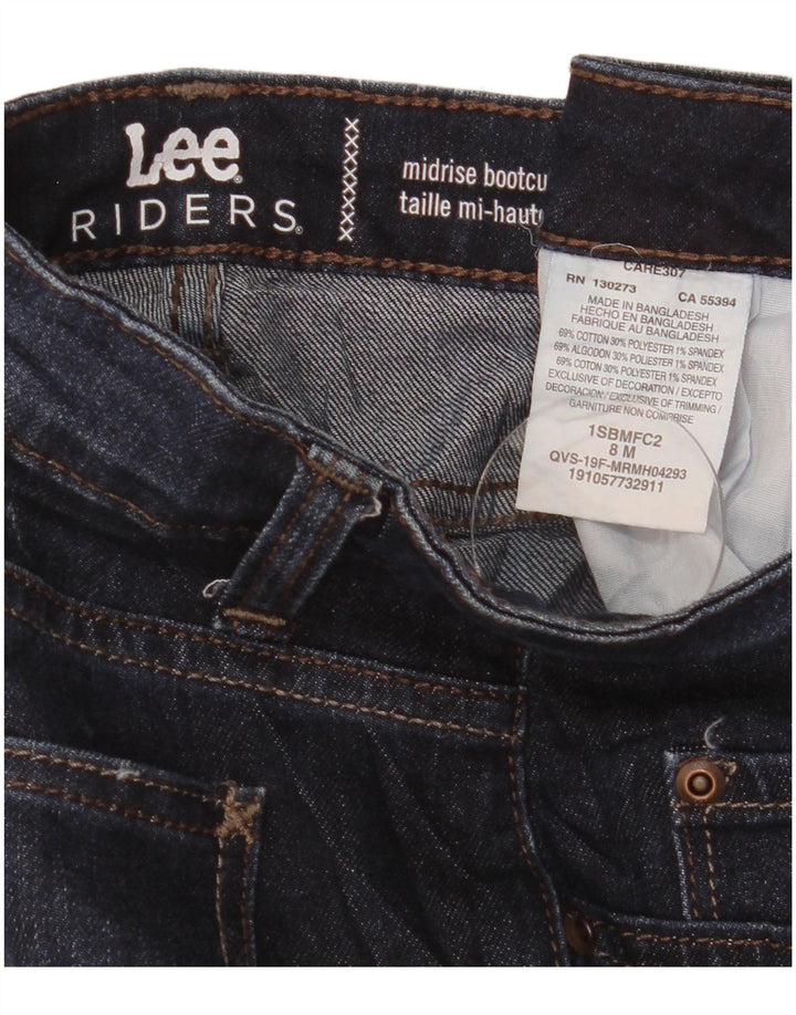 Damskie jeansy Lee Riders Mid Rise Bootcut US 8 Medium W31 L32 Granatowe