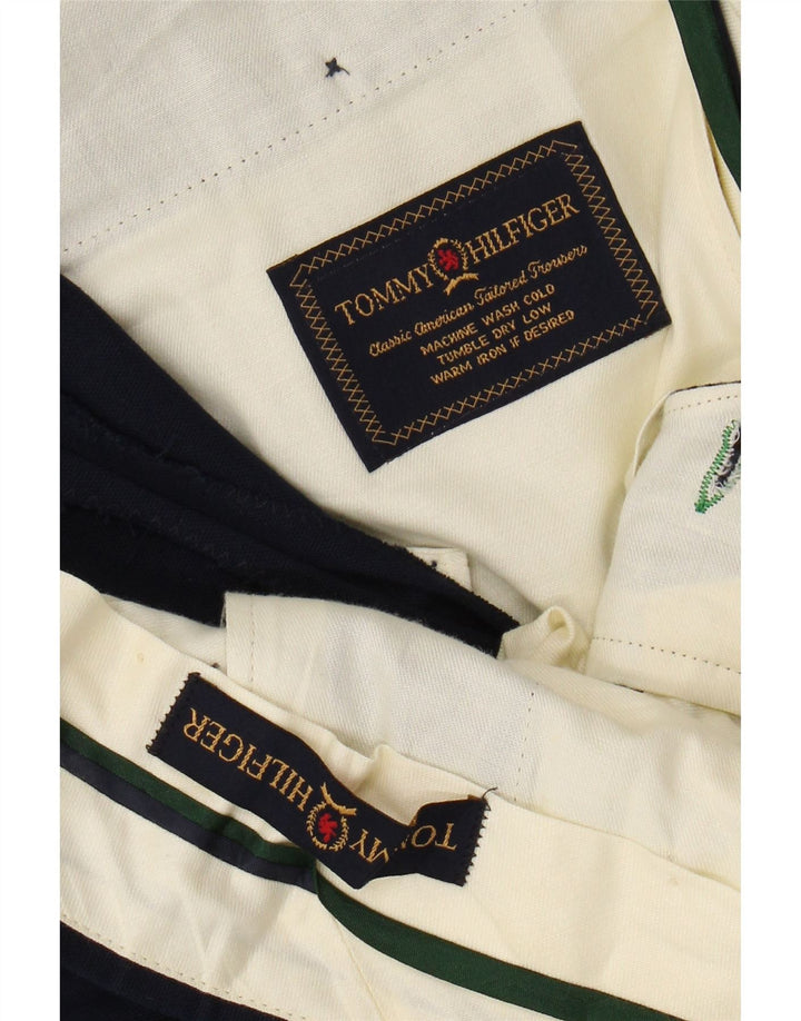 Męskie spodnie chino TOMMY HILFIGER Pegged W38 L29 granatowe