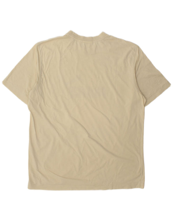 Męski T-shirt z grafiką Puma, duży, beżowy