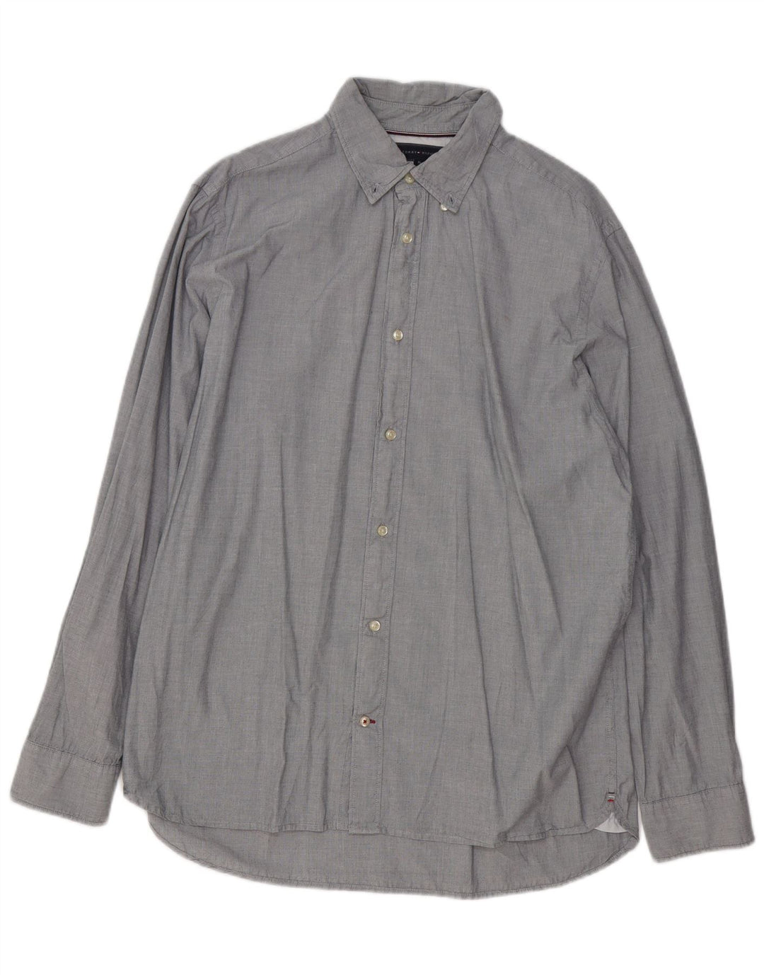 Męska koszula o regularnym kroju TOMMY HILFIGER XL, szara, bawełniana