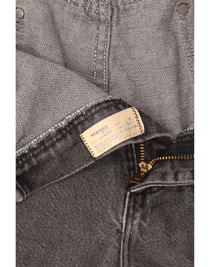 Męskie proste dżinsy Wrangler W36 L34 szare