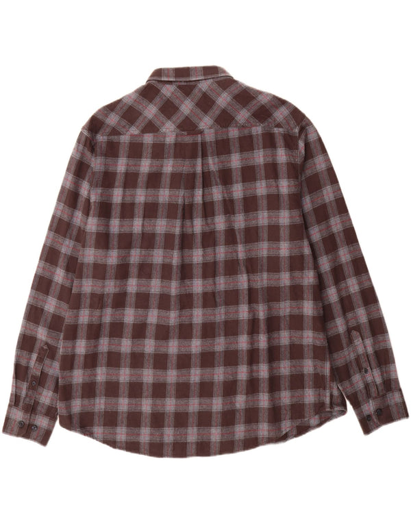 Męska koszula flanelowa James Pringle 2XL, bawełniana brązowa krata