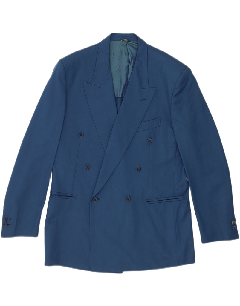 PAL ZILERI Mens Double Breasted Blazer Jacket IT 54 2XL Navy Blue Wool Vintage Pal Zileri and Second-Hand Pal Zileri from Messina Hembry 