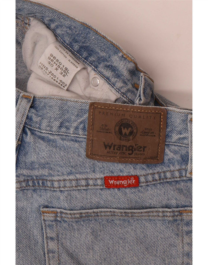 Damskie proste dżinsy Wrangler W30 L32 Niebieskie bawełniane