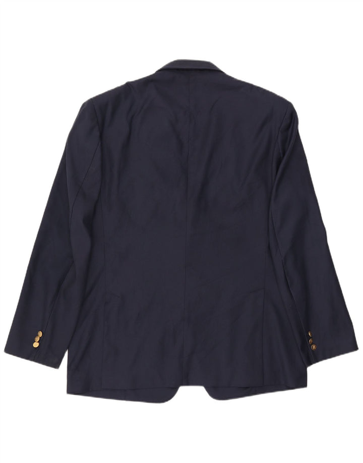 BURBERRYS Męska marynarka zapinana na 2 guziki UK 56 XL Granatowy poliester