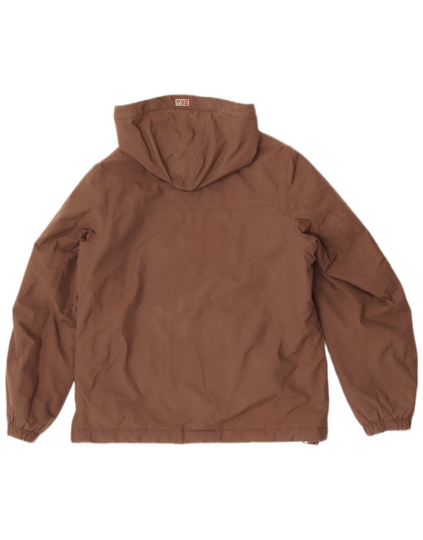 Męska kurtka Anorak z kapturem Napapijri Geographic UK 36 Small Brown