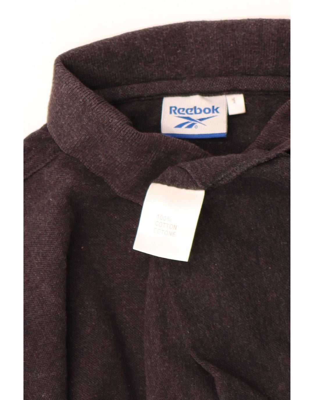 Męska koszulka polo Reebok, mała, brązowa, bawełniana