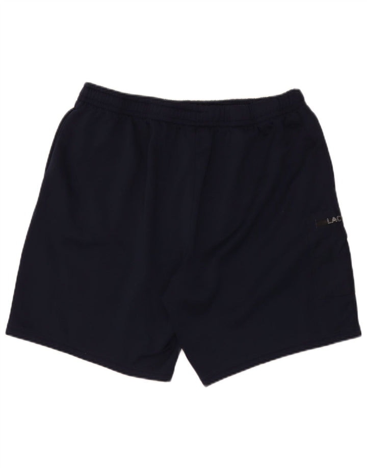 Męskie spodenki sportowe Lacoste Cargo o regularnym kroju, rozmiar 7, 2XL, granatowe, poliestrowe