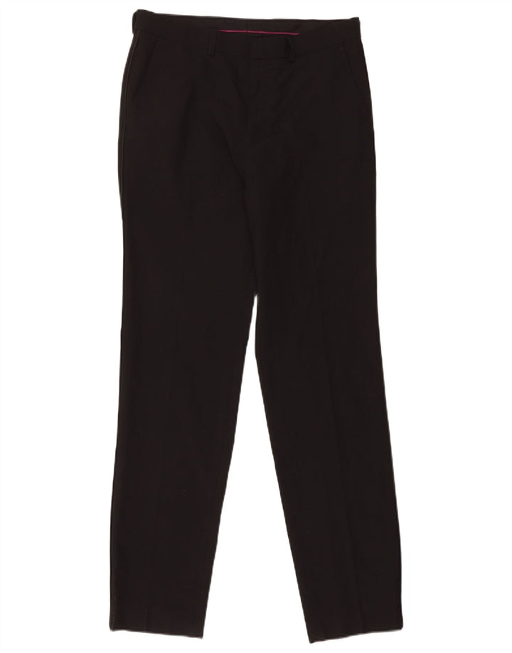 Damskie spodnie garniturowe Marks & Spencer W30 L33 Czarny poliester