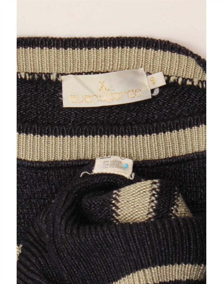 Sweter damski Avant Garde z dekoltem w łódkę EU 40, średni granatowy