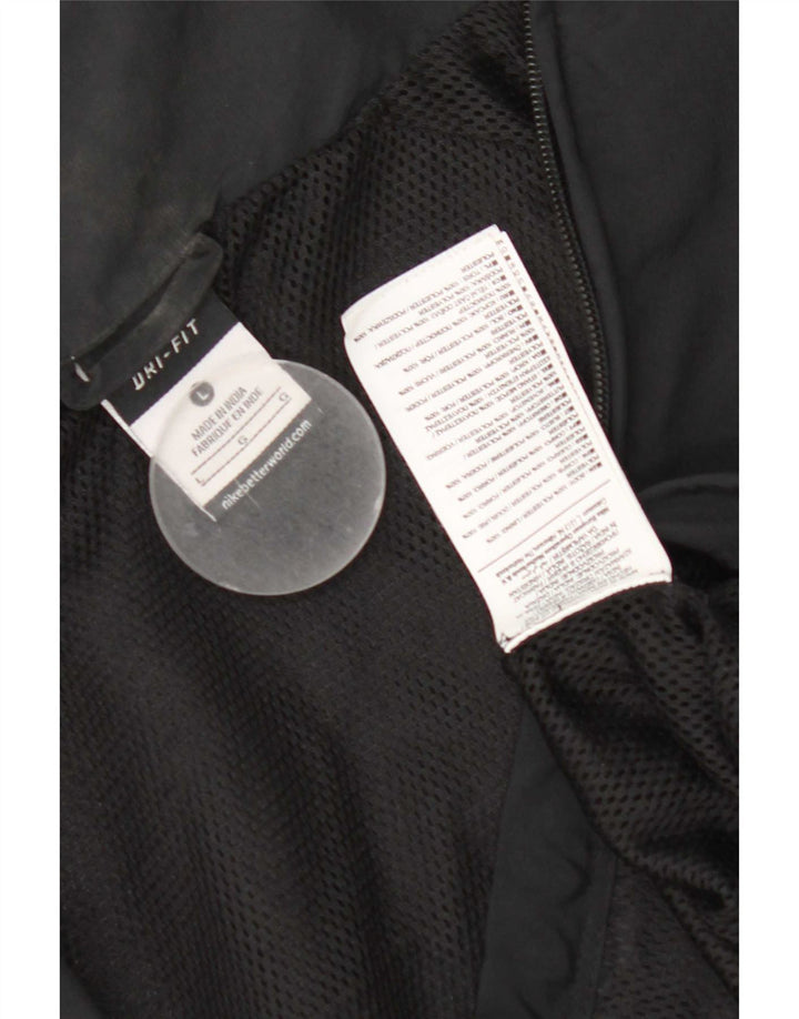 Męska kurtka dresowa Nike Dri Fit, duża, czarna, poliestrowa