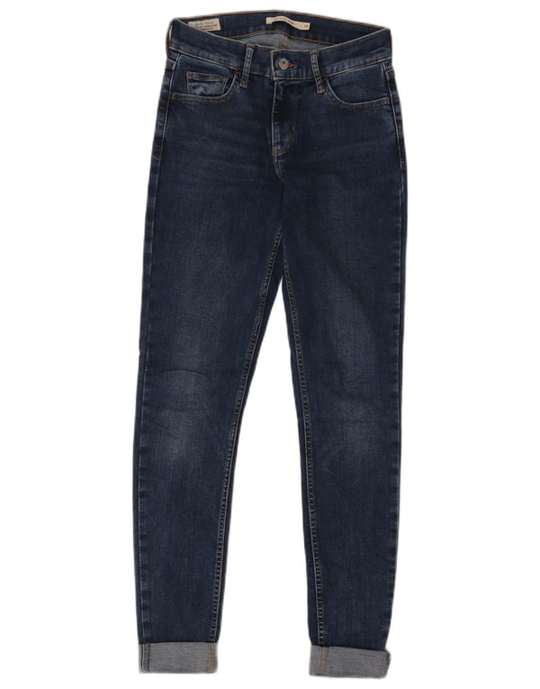 Damskie jeansy Levi's 710 Super Skinny W26 L32 Granatowa bawełna