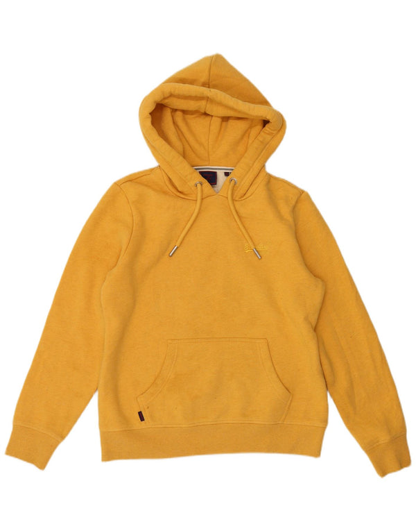 Damski sweter z kapturem Superdry UK 12, średni żółty, bawełniany