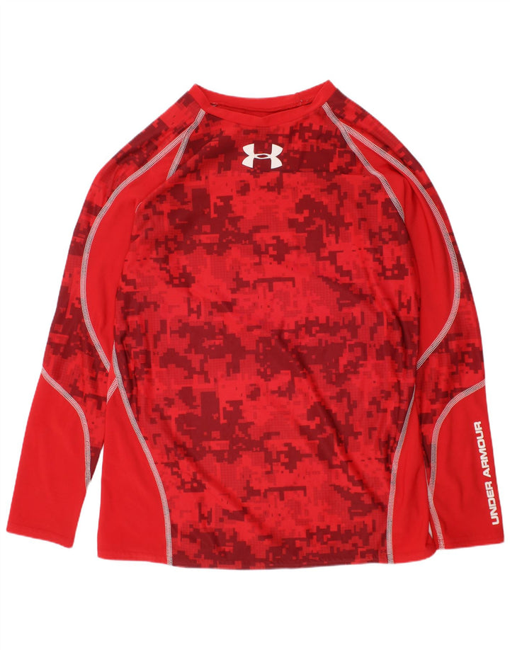 Chłopięcy top z długim rękawem UNDER ARMOUR Heat Gear Graphic, 13-14 lat, XL, czerwony