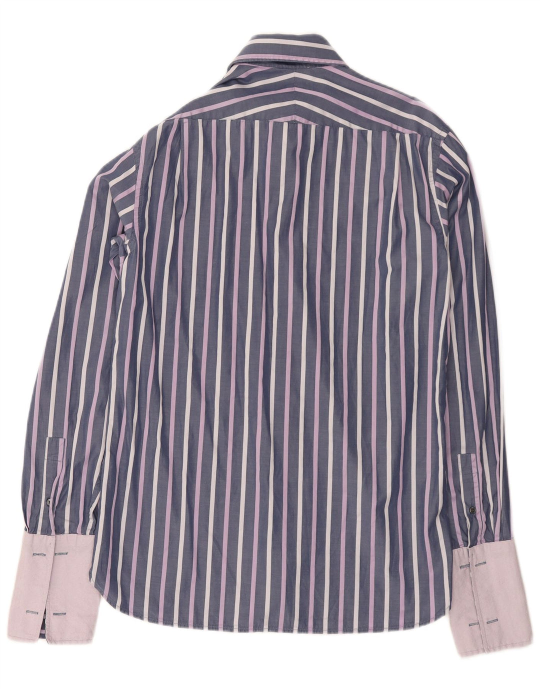 Koszula wizytowa Ted Baker, rozmiar 15, 1/2, bawełniana w ciemnofioletowe prążki