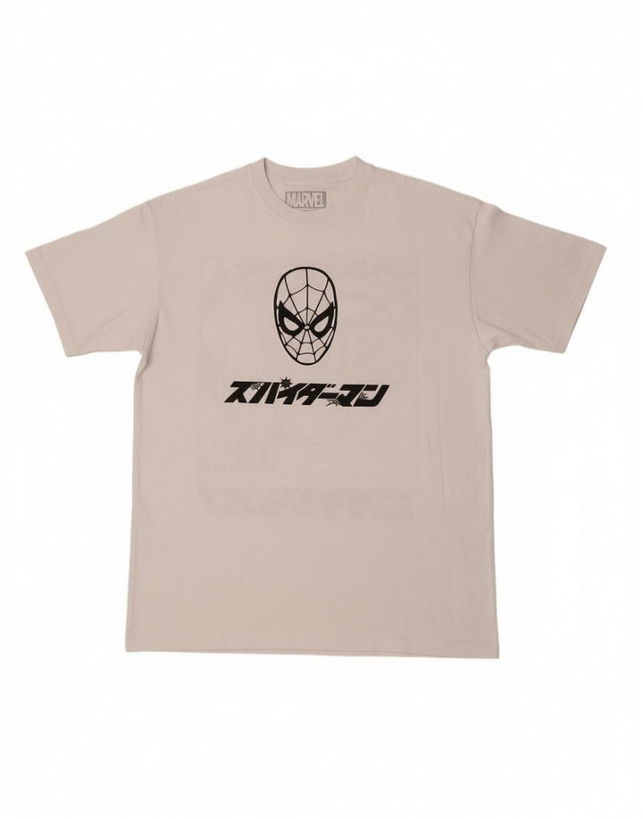 Męski t-shirt z grafiką Pull & Bear Marvel w kolorze średniej bieli