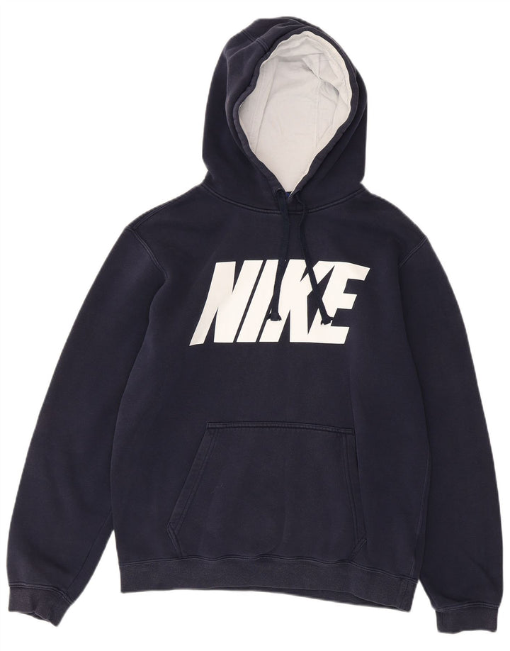 Męski sweter z kapturem Nike Graphic, średni granatowy, bawełniany