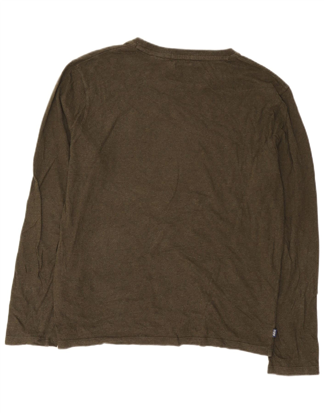 Męski top Superdry z długim rękawem, XL, khaki, bawełniany