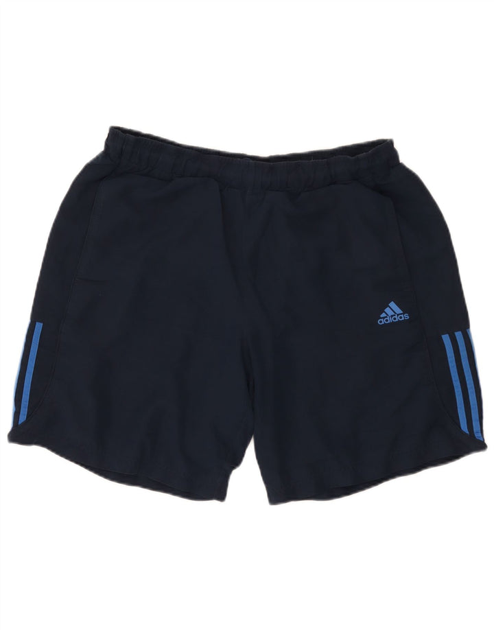Męskie spodenki sportowe Adidas Climalite, duże, granatowe, z poliestru