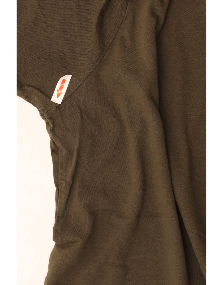 Męski T-shirt z grafiką Puma, średni khaki