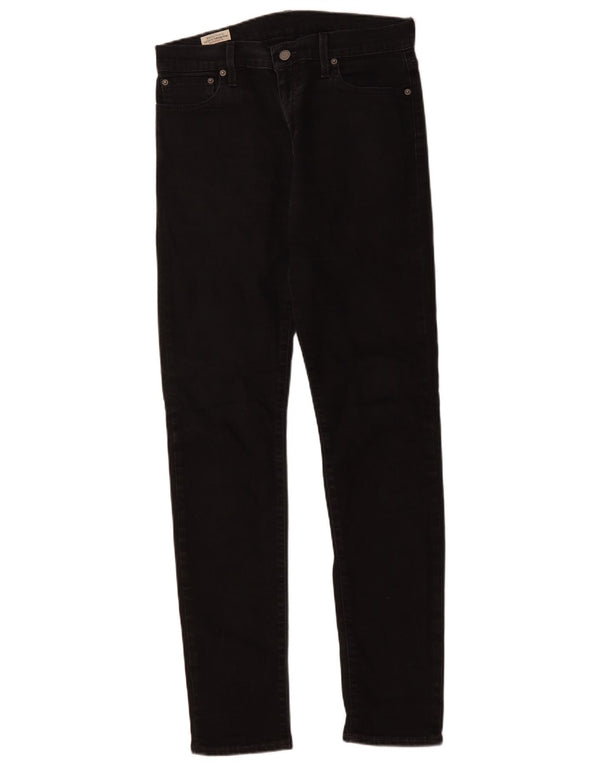 Męskie jeansy LEVI'S 512 Slim, zwężane, W30 L34, czarna bawełna